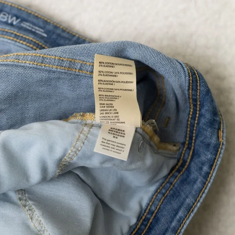 Pilcro Slim Boyfriend Fit Light Wash Blue Jeans Women's Sz 18W - Picture 5 of 16